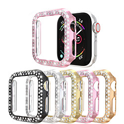 double rangée de diamants boîtier de montre pour Apple watch série 4/3/2/1 cas femmes diamant style couverture pour iwatch 40mm / 44mm / 38mm / 42mm accessoires de pare-chocs pare-chocs miniinthebox