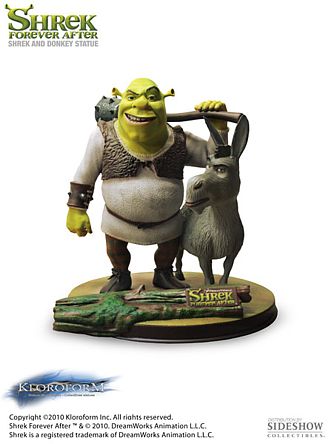 Shrek and Donkey Statue from Shrek Forever After