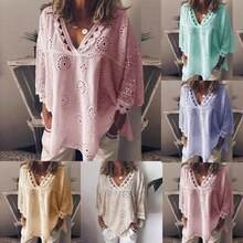 Women Fashion Summer Lace Floral Tops Pink Short Sleeve Lace T shirts Women Female Casual Tops T-Shirt Top