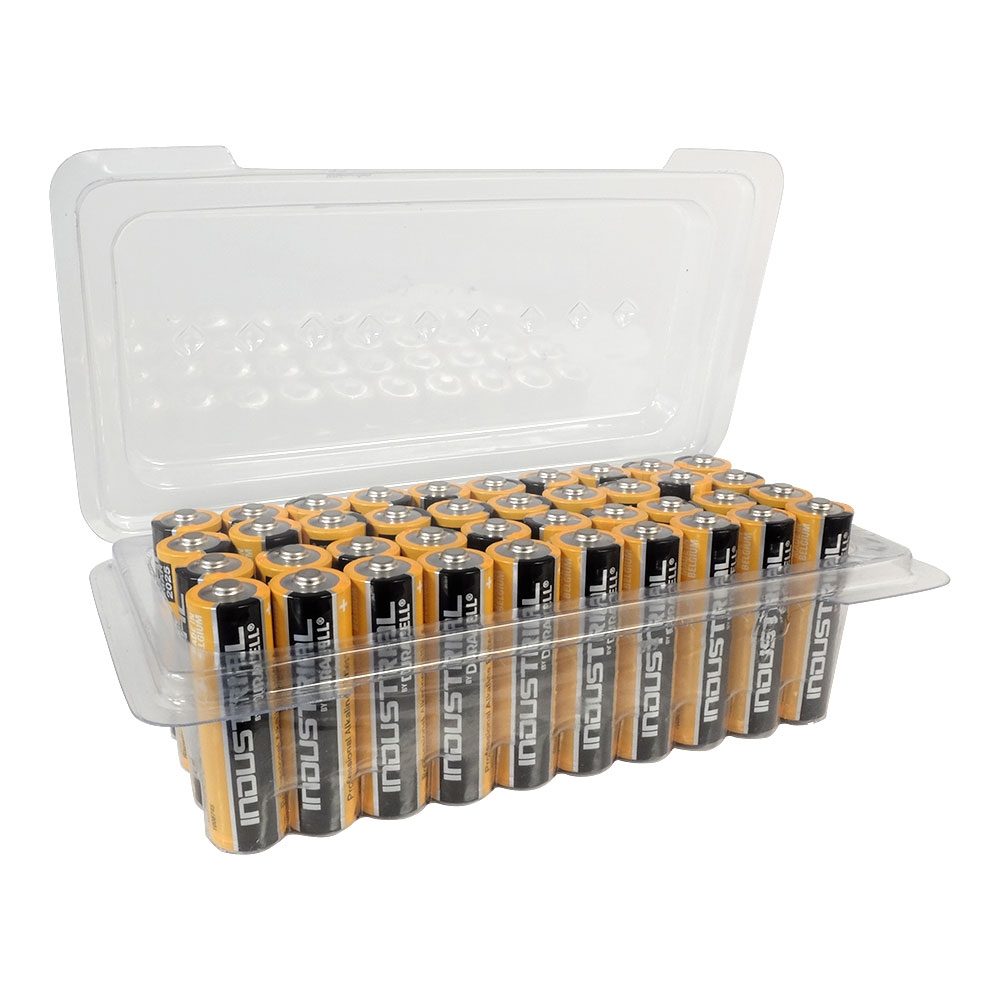 Duracell INDUSTRIAL AA Batteries MN1500 Alkaline - Bulk 40 Pack