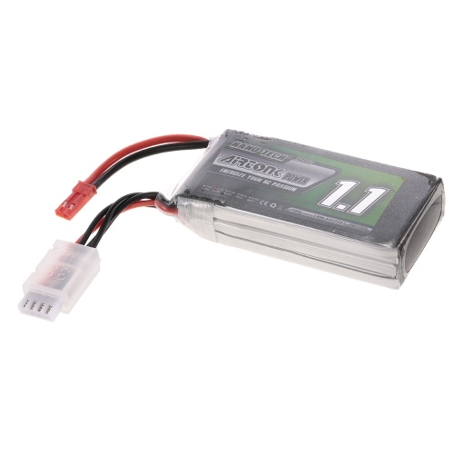 11.1V 1100mAh 30C 3S Rechargeable Li-Po Battery with JST Plug for RC Racing Drone Quadcopter Helicopter Airplane Car Truck