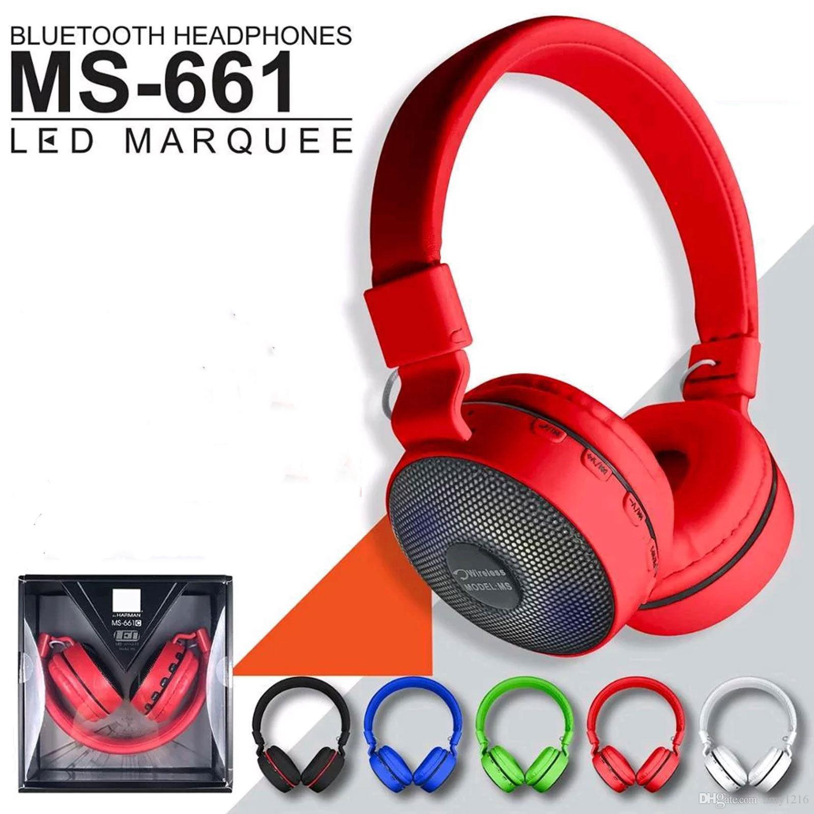 Bluetooth Wireless Foldable Stereo Headphones With Microphone Over EarPhone For Mobilephone