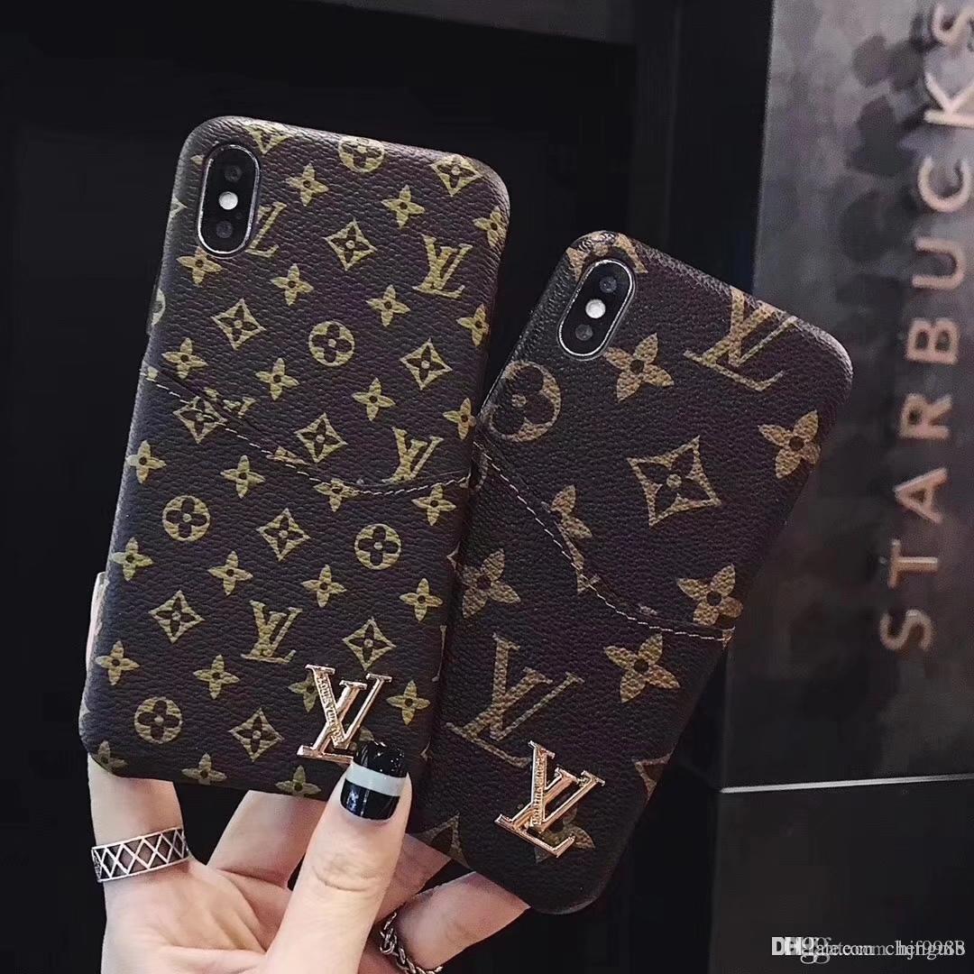 case for iPhone XR XS max 8plus Fashion Card Large Brand English Alphabet iPhone 7 6 6S 7plus Shell