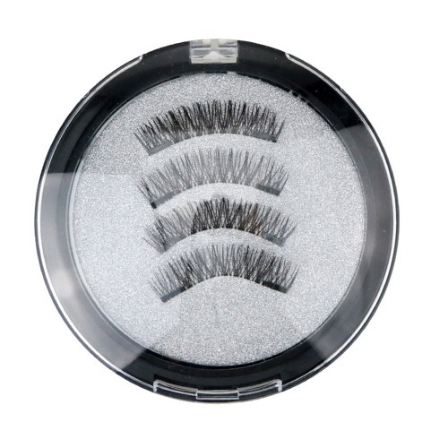 4Pcs 3D Magnetic Eyelashes Handmade Fake Eyelash Magnets Natural False Eyelashes Makeup Extension