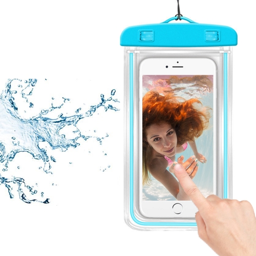 Bolso elegante universal del teléfono de Waterprooof del PVC de la fluorescencia luminosa para todos los teléfonos