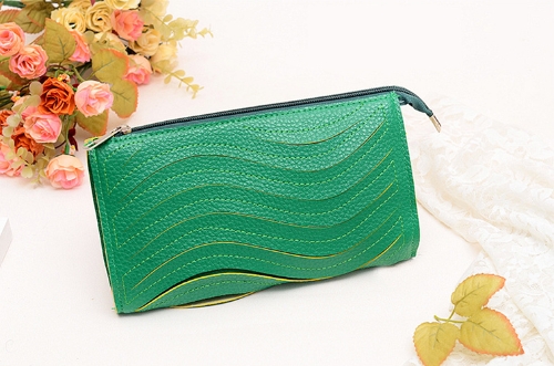 Fashion femmes pochette PU cuir sac à main Candy couleur sac à main portefeuille petit épaulement Messenger Bag vert
