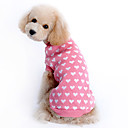 Súeters Roupas para Cães Coração Rosa claro De Lã Ocasiões Especiais Para Husky Labrador Golden Retriever Inverno Para Meninas Mantenha Quente
