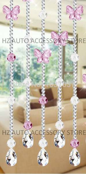10 meters the butterfly and 32 section of acrylic bead curtain entranceway partition indoor decoration wedding centerpieces