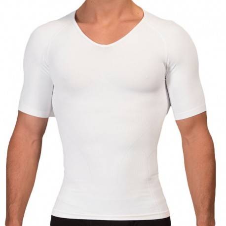 Rounderbum Seamless Compression T-Shirt - White L