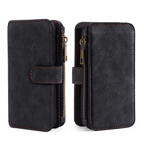 For Samsung Galaxy S7 S8 S8 Plus S9 S9 Plus Note 8 Multifunction Zipper Wallet Magnet Protective Phone Card Case Detachable Flip PU Leather Cover Stylish Anti-scratch