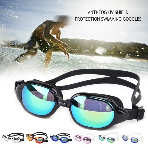 Adjustable Swimming Glass Water Resistant Anti-fog UV Shield Protection Swimming Goggles Adult Glasses with Box