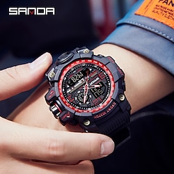 SANDA Men Digital Watch Sports Fashion Wristwatch Shock Resistant Luminous Stopwatch Alarm Clock Calendar TPU Watch Lightinthebox
