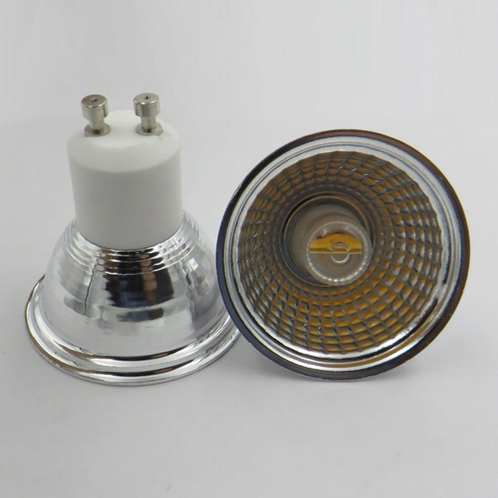 GU10 COB 5W AC220V Dimmable Ceramic LED Bulb Spotlight Ceiling Lamp Downlight Living Room Lighting