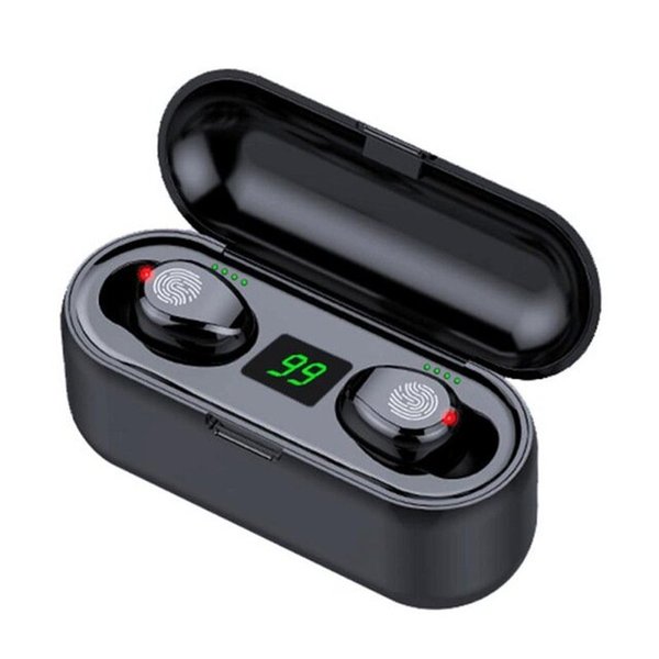 F9-8 wireless bluetooth 5.0 headset touch LED digital display(The logistics price Pls Contact us)