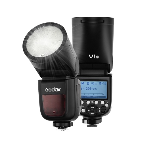 Godox V1N Flash profesional para cámara Speedlite Speedlight Cabeza redonda Inalámbrico 2.4G Fresnel Zoom