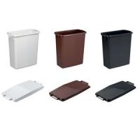 DURABLE Abfallbehälter DURABIN 60, rechteckig, weiß zur Mülltrennung von Recycling-Abfällen, ohne Deckel (1800496010)