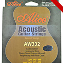 alice - (aw332-l) de acero cuerdas de guitarra acústica (012-053)