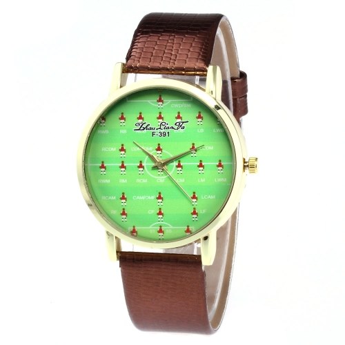 F-391 Women Watch Fashion Quartz Luxury Leather Wrist Watch British Style with Football Cartoon Pattern for FIFA World Cup