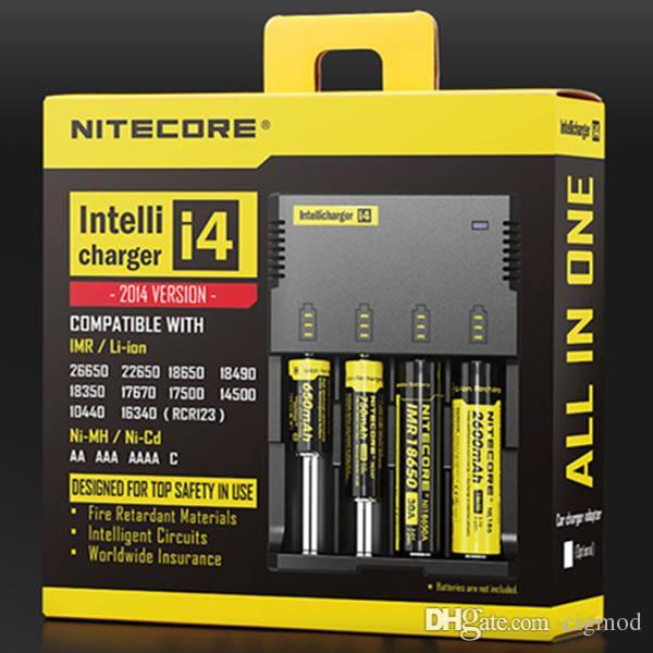Hot!Nitecore I4 Charger Universal Charger for CR123A/16340/18650/18500/14500/26650 Battery