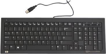 HP - Tastatur - USB - Slowakei - tiefschwarz - für Elite 7200, 7300, 7500, Omni Pro 110, Pro 30XX, 31XX, 33XX, 34XX, 3500