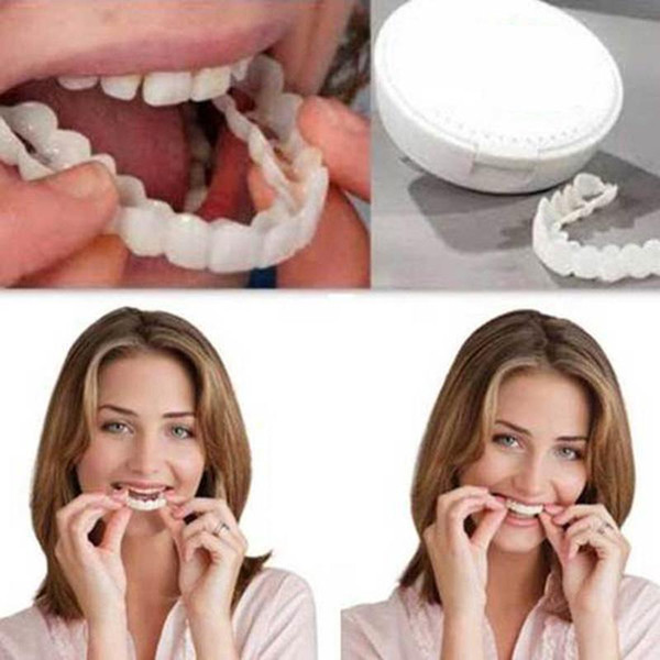 denture care false dental tooth for upper teeth whitening dental snap on smile instant smile one size fits most comfortabl