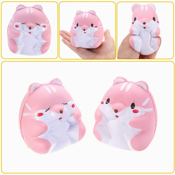 Hamster 8cm Slow Rising Squishy Tag Cute Animals Collection Gift Decor Toy