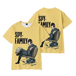 Inspired by SPY×FAMILY Loid Forger Yor Forger Anya Forger Cosplay Costume T-shirt 100% Polyester Pattern Harajuku Graphic Kawaii T-shirt For Men's / Women's / Couple's miniinthebox