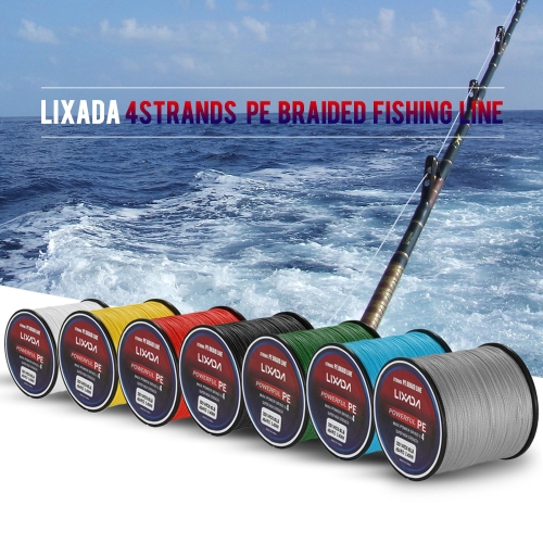 Lixada 300M / 330Yds 4 Strands PE Braided Fishing Line Super Strong Multifilament Fishing Line Carp Fish Line Wires Rope Cord 6-60lb