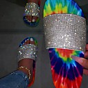 Women's Slippers  Flip-Flops Summer Flat Heel Open Toe Daily PU Rainbow