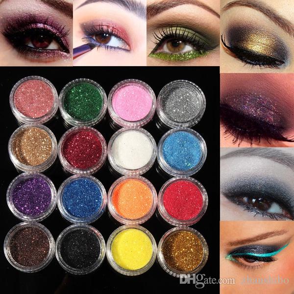 high quality NANI Pro Makeup Loose Powder Glitter Eyeshadow Eye Shadow Face Cosmetic Pigment 24 colors DHL