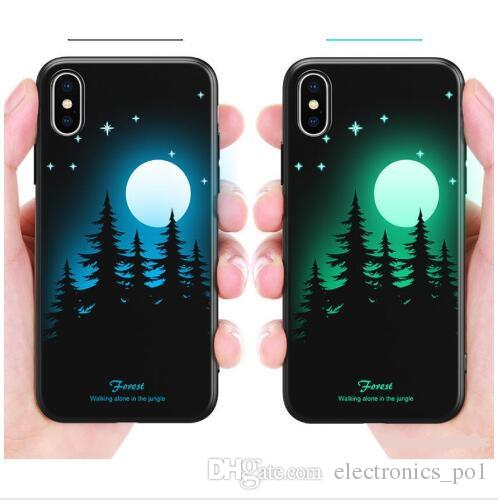 New luminous soft shell mobile phone shell creative can absorb light or natural lightr for iPhone Samsung