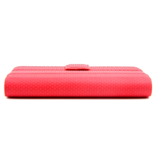 Magnetische Adsorption Folio Smart Flip Haut Stand Hülle für iPhone 4 4 s multifunktionale Halterung Kopfhörer Spule Winder Red
