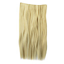 Sandy Blonde clip en extensions de cheveux synthétique droite avec 5 clips