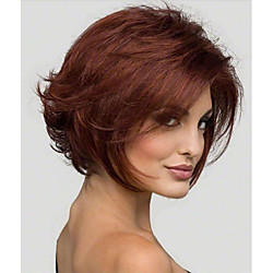 Synthetic Wig Natural Straight Pixie Cut Side Part Wig Short Brown / Burgundy Synthetic Hair Women's Cosplay Soft Party Brown Lightinthebox