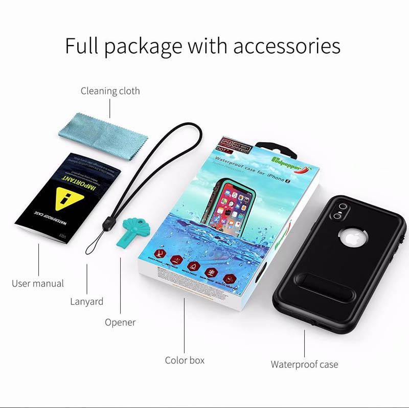 Redpepper Waterproof Case Shockproof Dirt-resistant Diving Underwater Cases Cover For iPhone XS Max XR 8 7 6S Plus Samsung S8 S9 Note 9