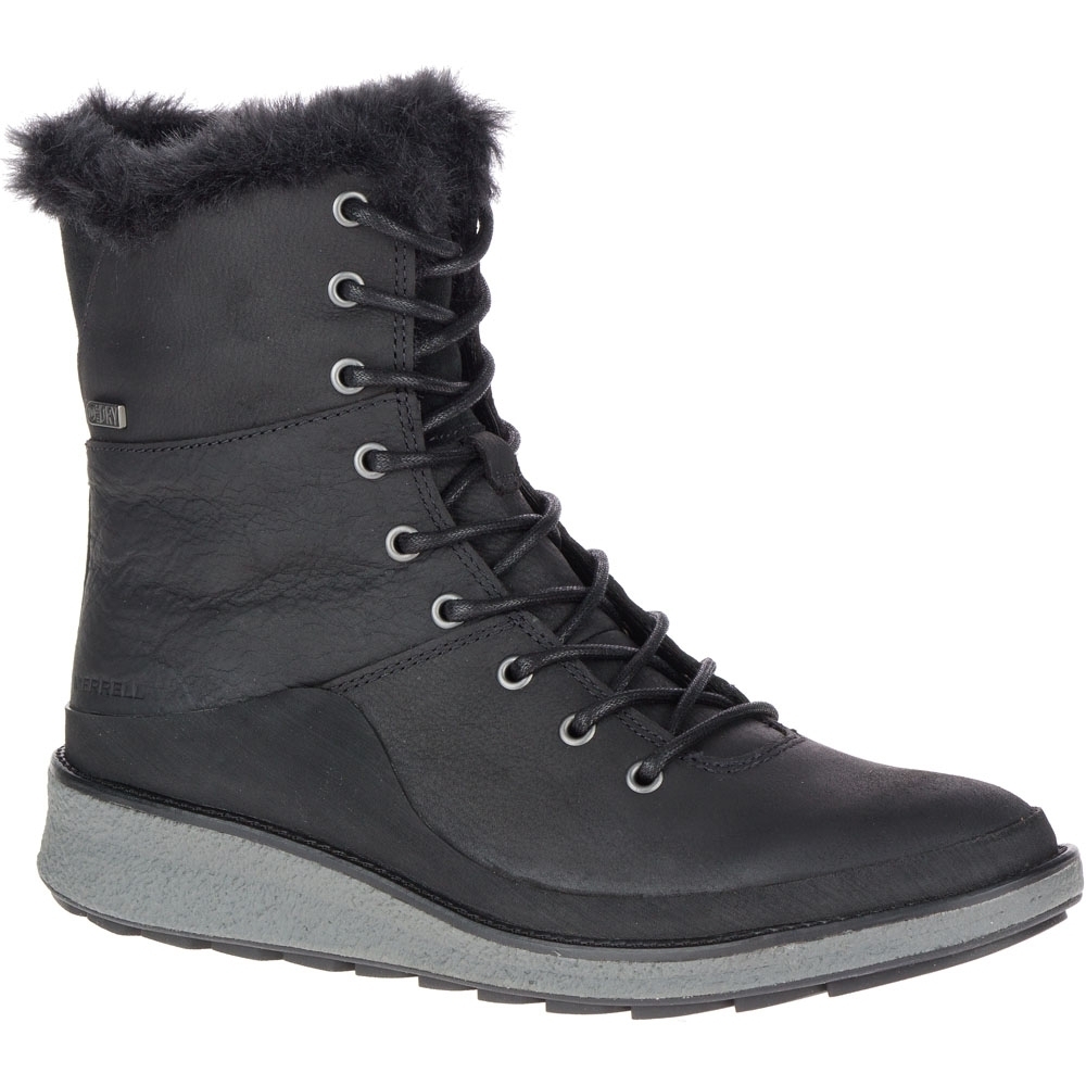 Merrell Womens/Ladies Tremblant Ezra Lace Polar Leather Snow Boots UK Size 4 (EU 37  US 6.5)