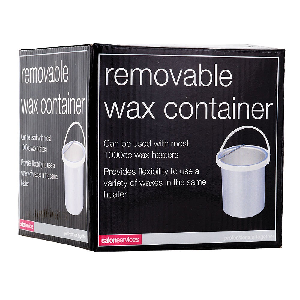salon services removable wax container