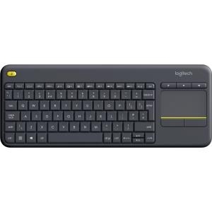 Logitech Wireless Touch Keyboard K400 Plus - Tastatur - kabellos - 2.4 GHz - Spanisch - Schwarz
