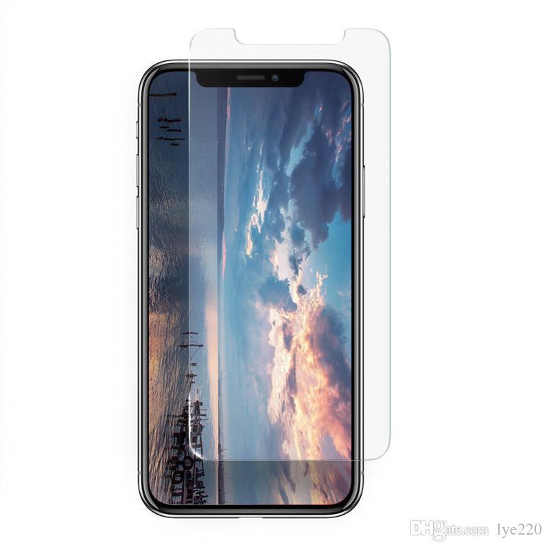 For NEW Iphone X XR XS MAX X 8 7 6 6S Plus 5 5S Tempered glass Screen Protector Anti-fingerprint for Samsung S7 S6