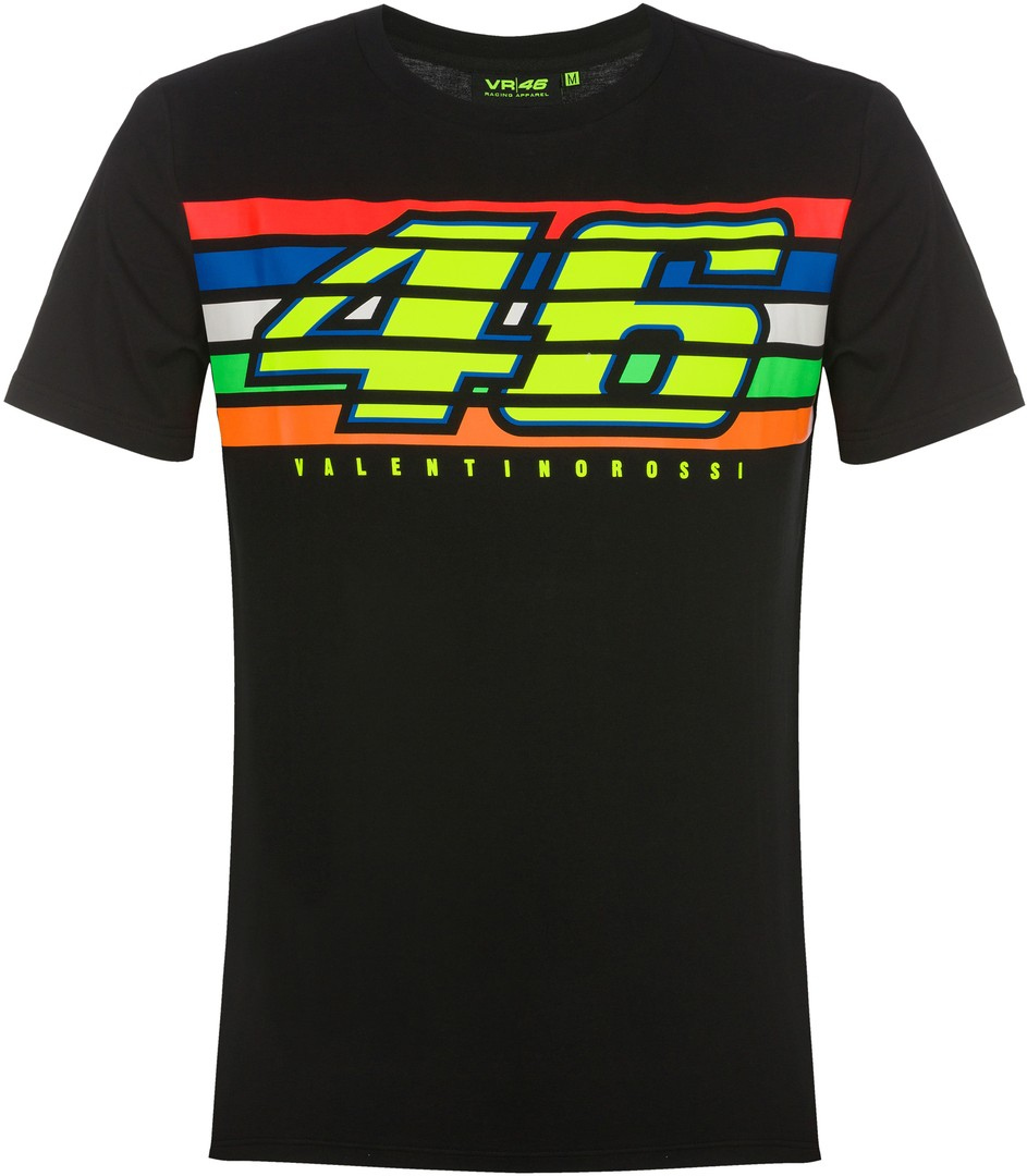 VR46 Stripes T-Shirt Noir L
