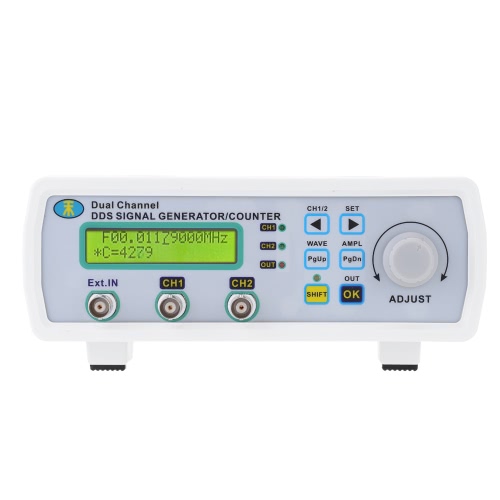 High Precision Digital DDS Dual-channel Signal Source Generator Arbitrary Waveform Frequency Meter 200MSa/s 6MHz