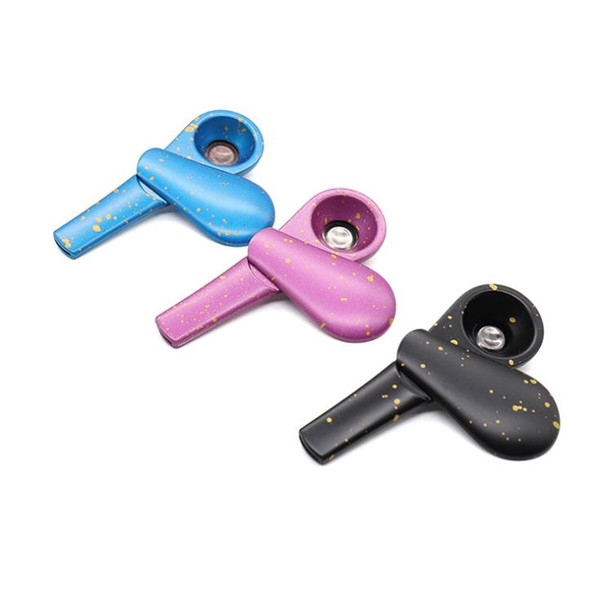 2019 New Multicolor Creative Metal Spoon Pipe Individual Portable Removable Smokeholder Wholesale
