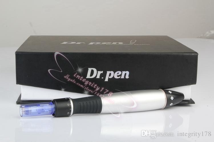 Dr. Pen Derma Pen + 50 needles Adjustable Needle Lengths 0.25mm-3.0mm Electric Derma Dr.Pen Stamp Auto Micro Needle Roller