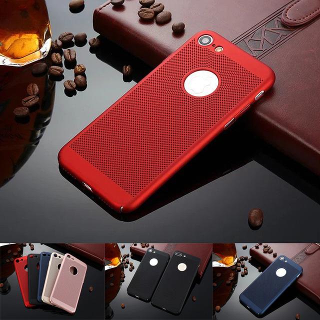 Slim cooling ventilation phone case for iphoneXR MAX XS 6 7 8 PLUS PC cover mobile phone accessories for iphone