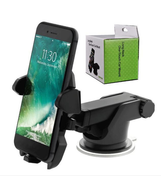 Universal 360 Degree Mobile Car Phone Holder 360 Degree Adjustable Window Windshield Dashboard Holder Stand for Phone GPS Holder with box