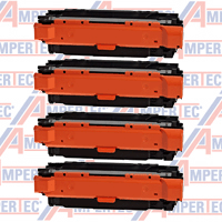 4 Ampertec Toner für HP CE250X+51A-53A  Farben nach Wahl