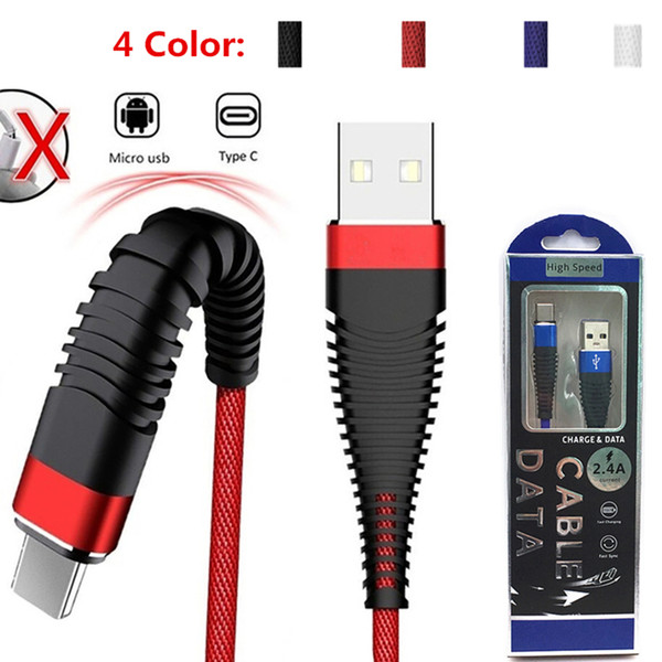 Type-C/ Micro Mermaid Cables 1M/3FT USB Fast Charging Data Cable for Samsung S10 S10PLUS NOTE9 S8 Huawei mate 20 Xiaomi