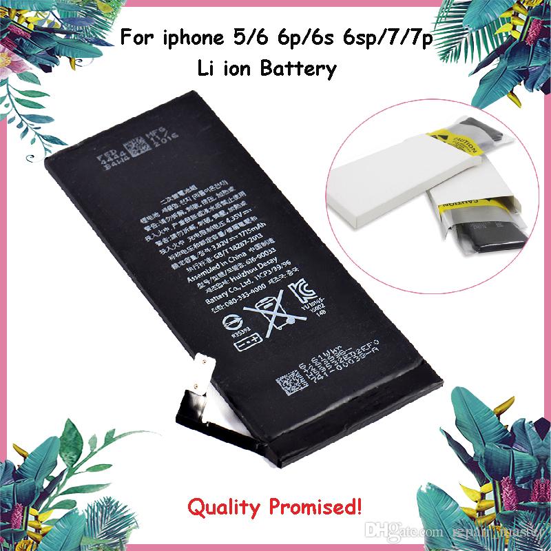 Best Qualtiy Battery For iphone 5G 5S 6 6S 7 Replacement Battery For iphone 6 Plus 7 plus 6s Plus Battery Real Capacity