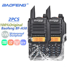 2pcs Baofeng BF-A58 Walkie Talkie 10km IP67 Waterproof Walky Talky Professional Tranceiver Radio amateur A58 PTT Two-way Radio