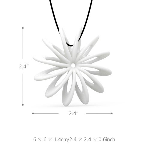 Tomfeel 3D joyería Impreso Flor floreciente elegante Modelando Accesorios de joyería collar colgante